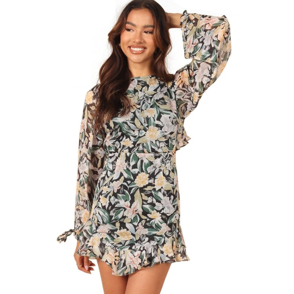 Petal & Pup Alissa Back Cutout Mini Dress